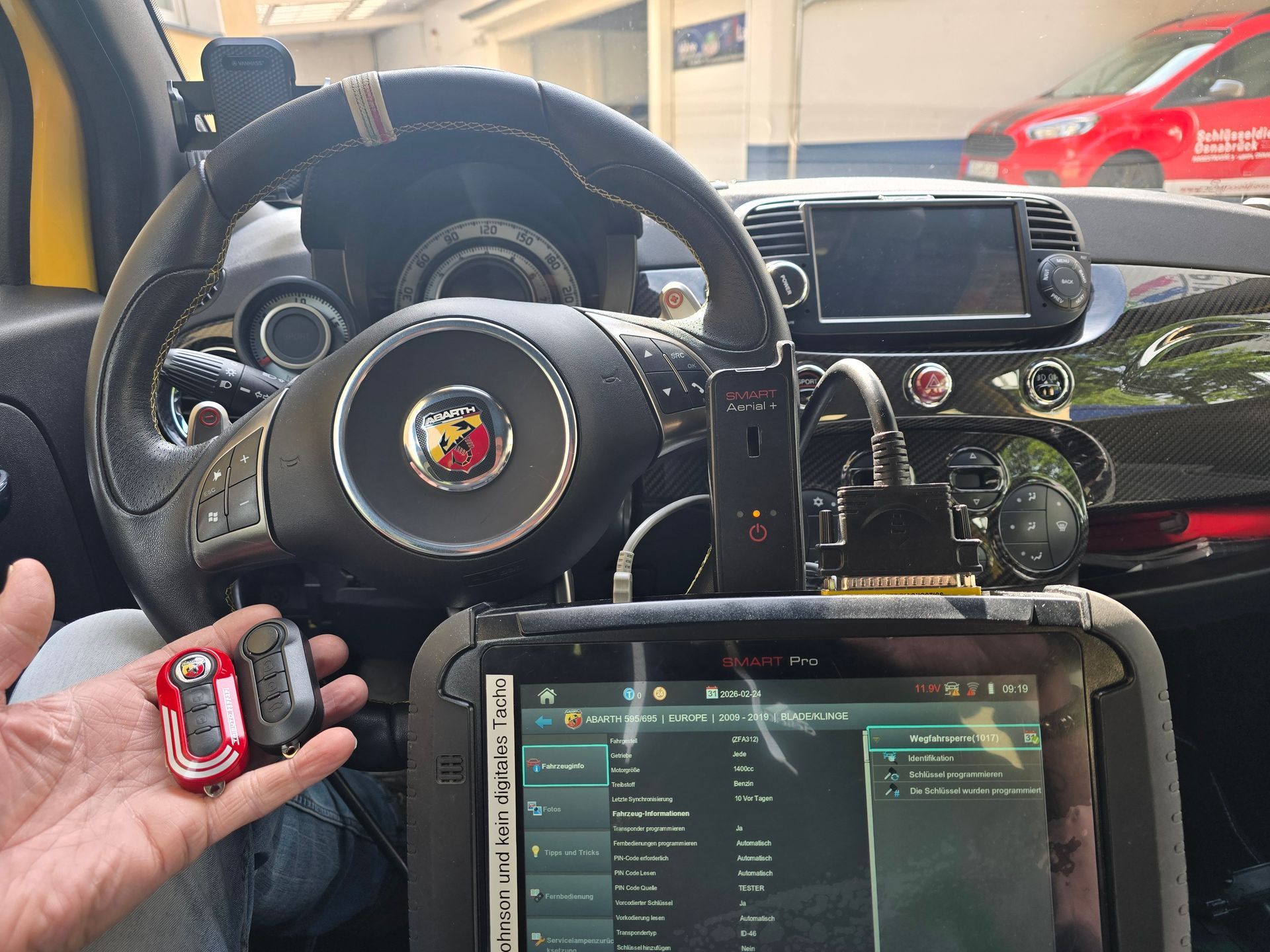 Fiat Abbarth Schlüsselprogrammierung