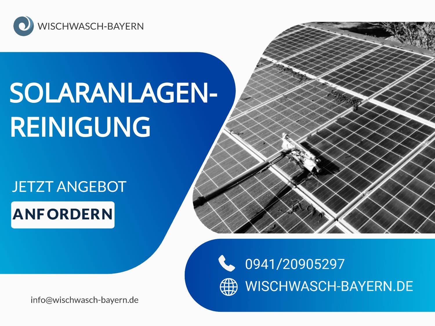 Solaranlagenreinigung in Regensburg, Neutraubling und in der nähe