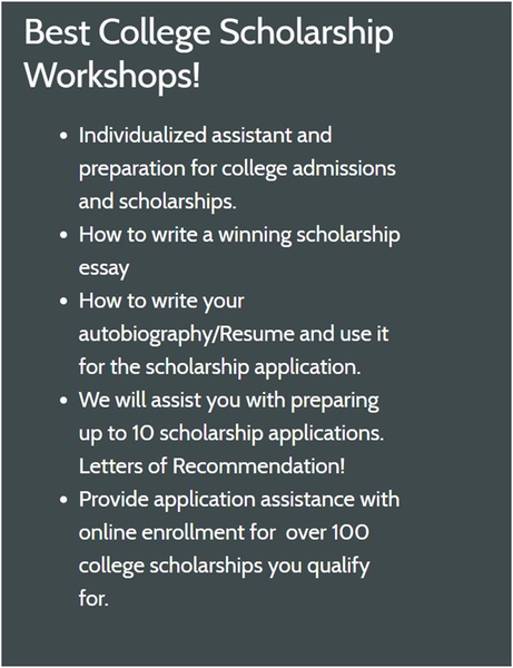 Best College Scholarship Workshops