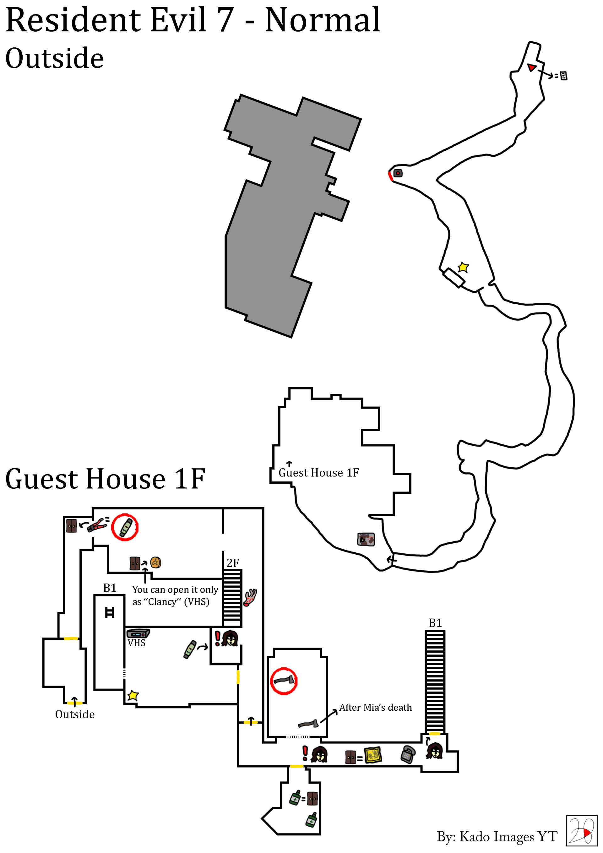 Resident Evil 7 Normal - Outside, Guest House 1F kadoimages