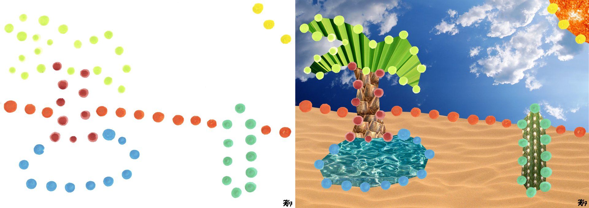 ''Wüste'' 2017 - Nasen-Stempel Bild