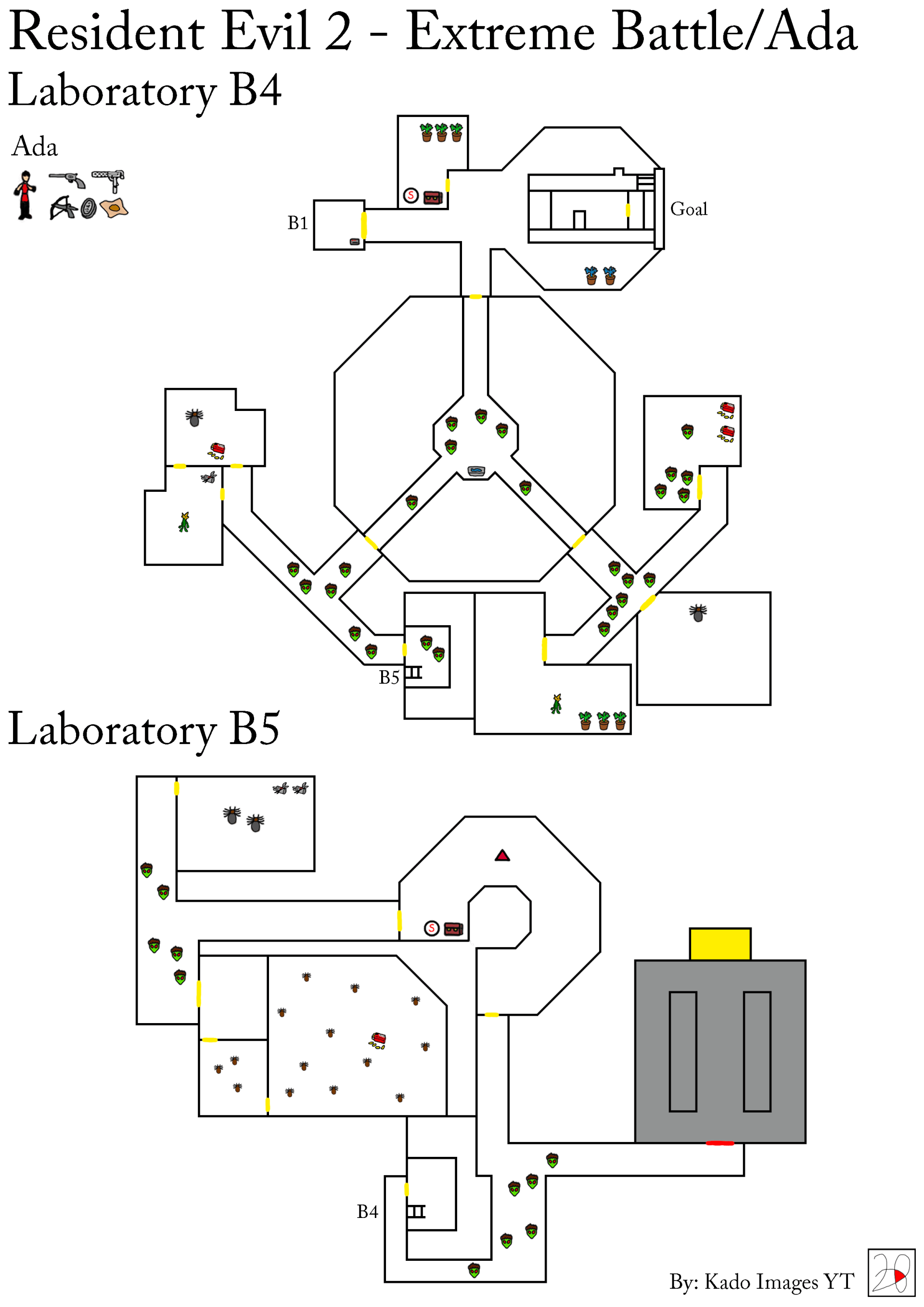 Resident Evil 2 - Extrem Battle - Ada - Laboratory B4, B5 maps kadoimages