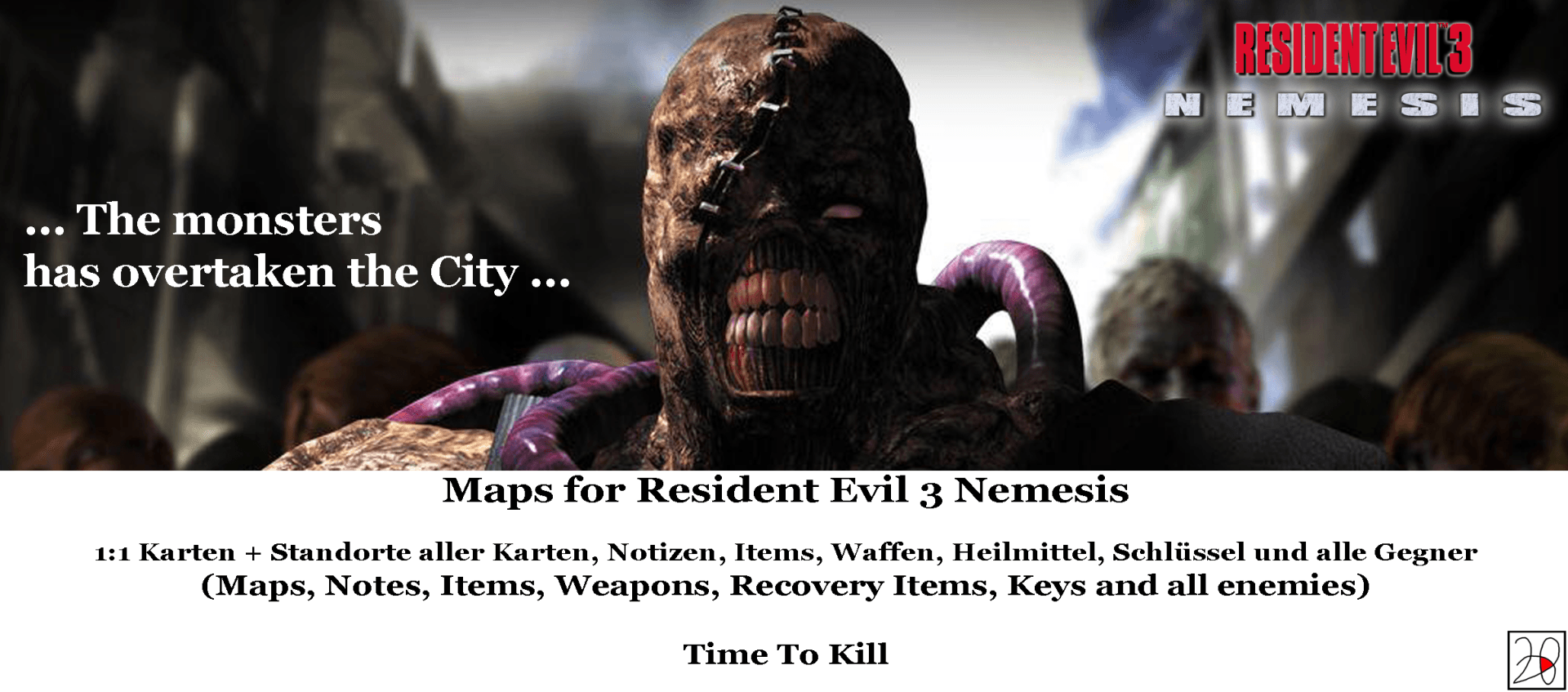 Resident Evil 3 Maps Cover Resident Evil 3 Maps Cover