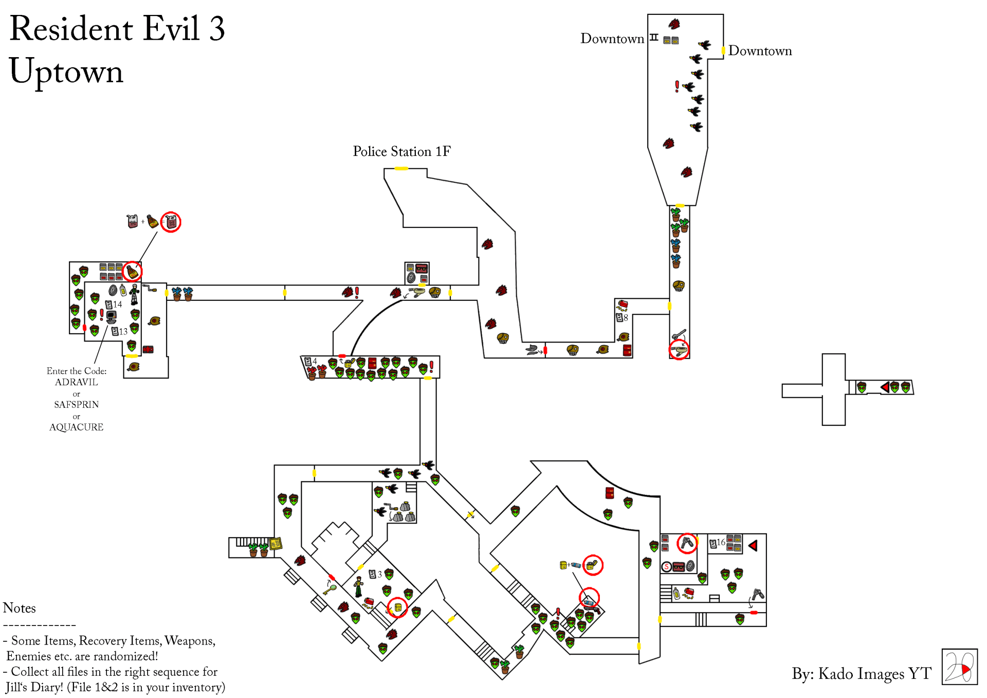 Resident Evil 3 - Uptown maps kadoimages