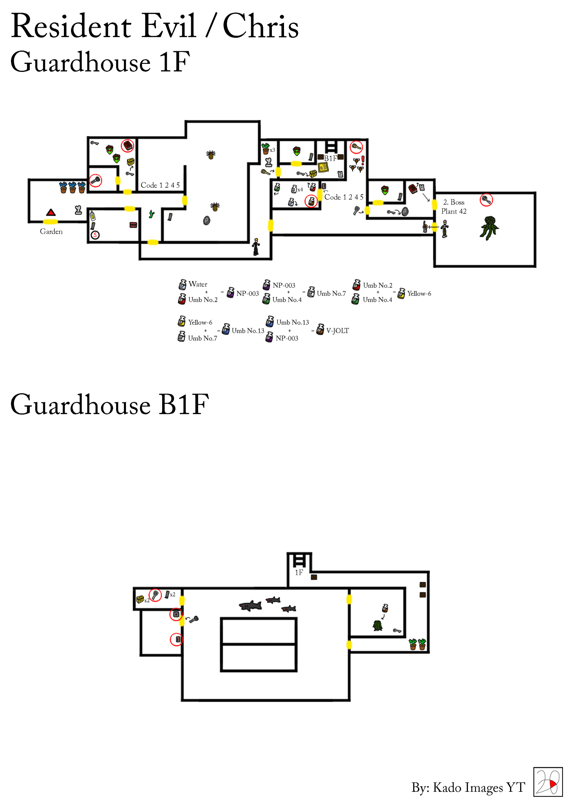 Resident Evil Chris - Guard House 1F, B1F kadoimages