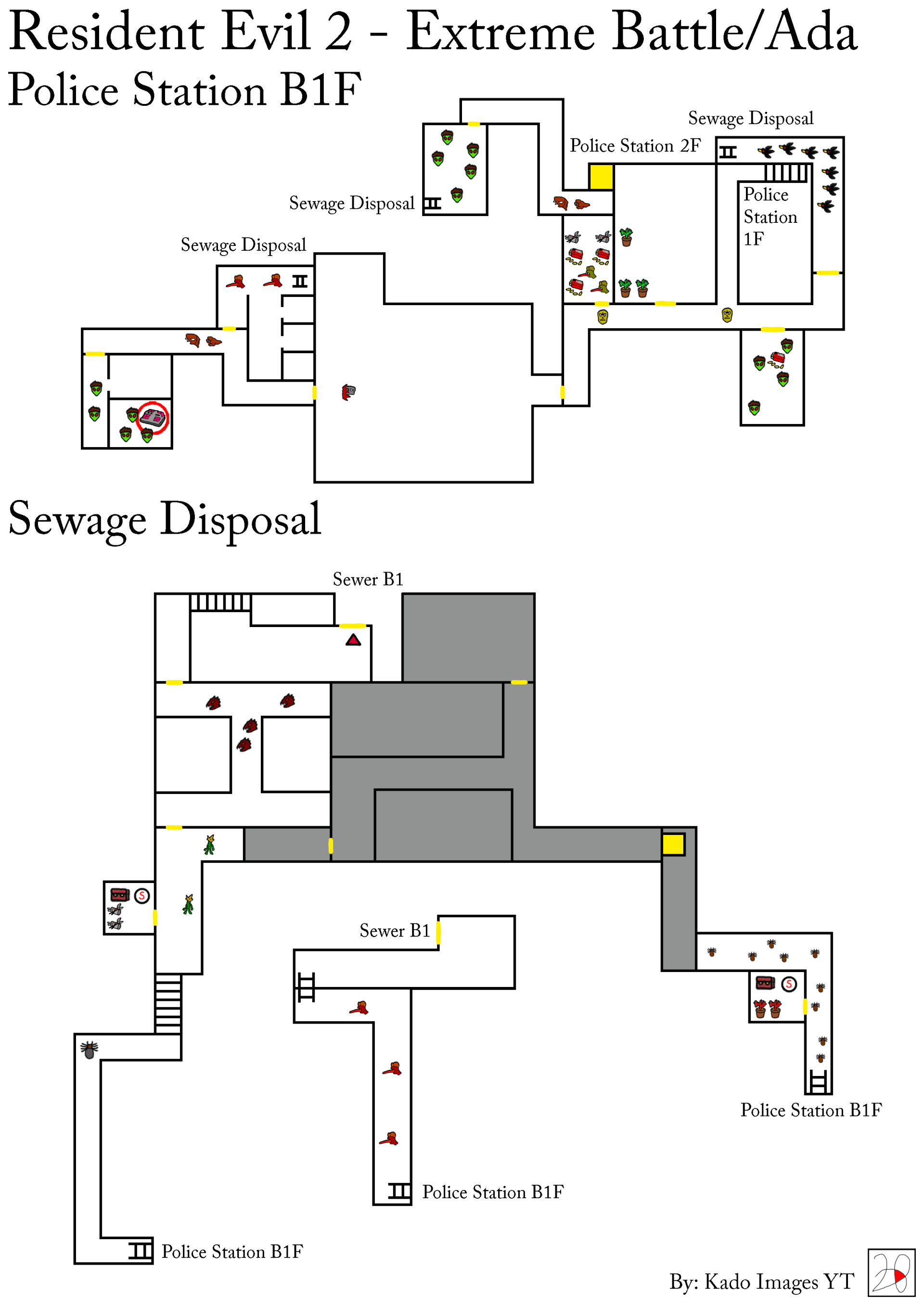 Resident Evil 2 - Extrem Battle - Ada - Police Department B1, Sewage Disposal maps kadoimages