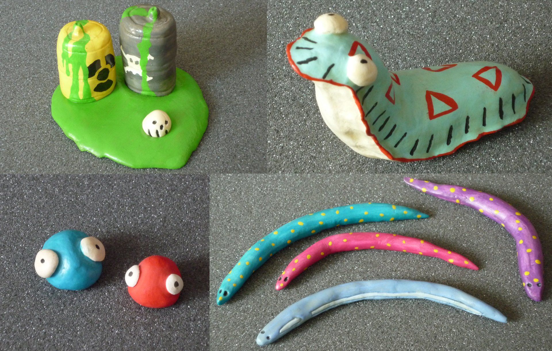 Kleine Figurenkollektion - Modelliermasse, Acrylfarben & Holzlack figurenkollektion kado images