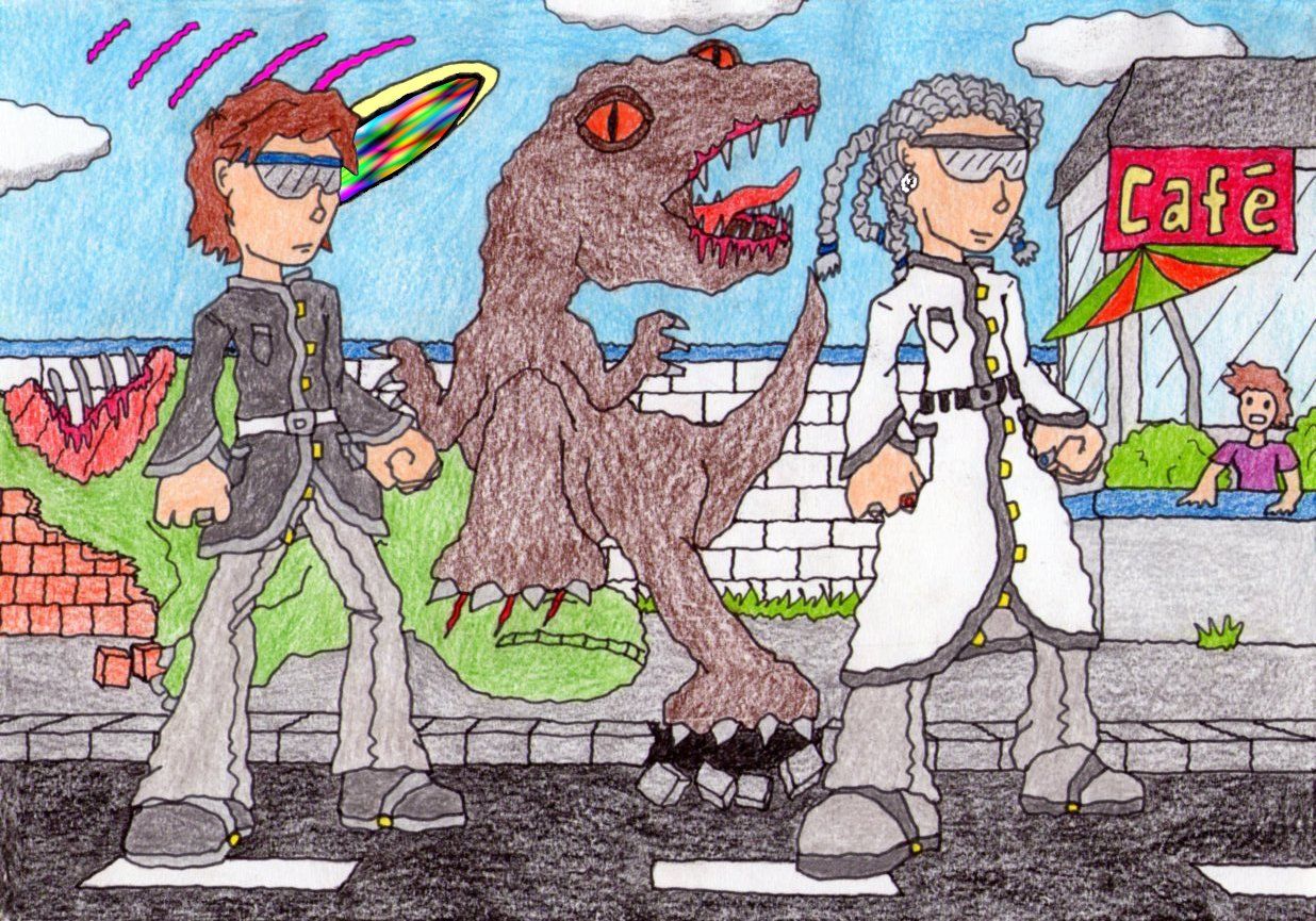 ''Zeitriss'' Bleistift, Fineliner und Bunststifte auf 90 g/m2 Papier