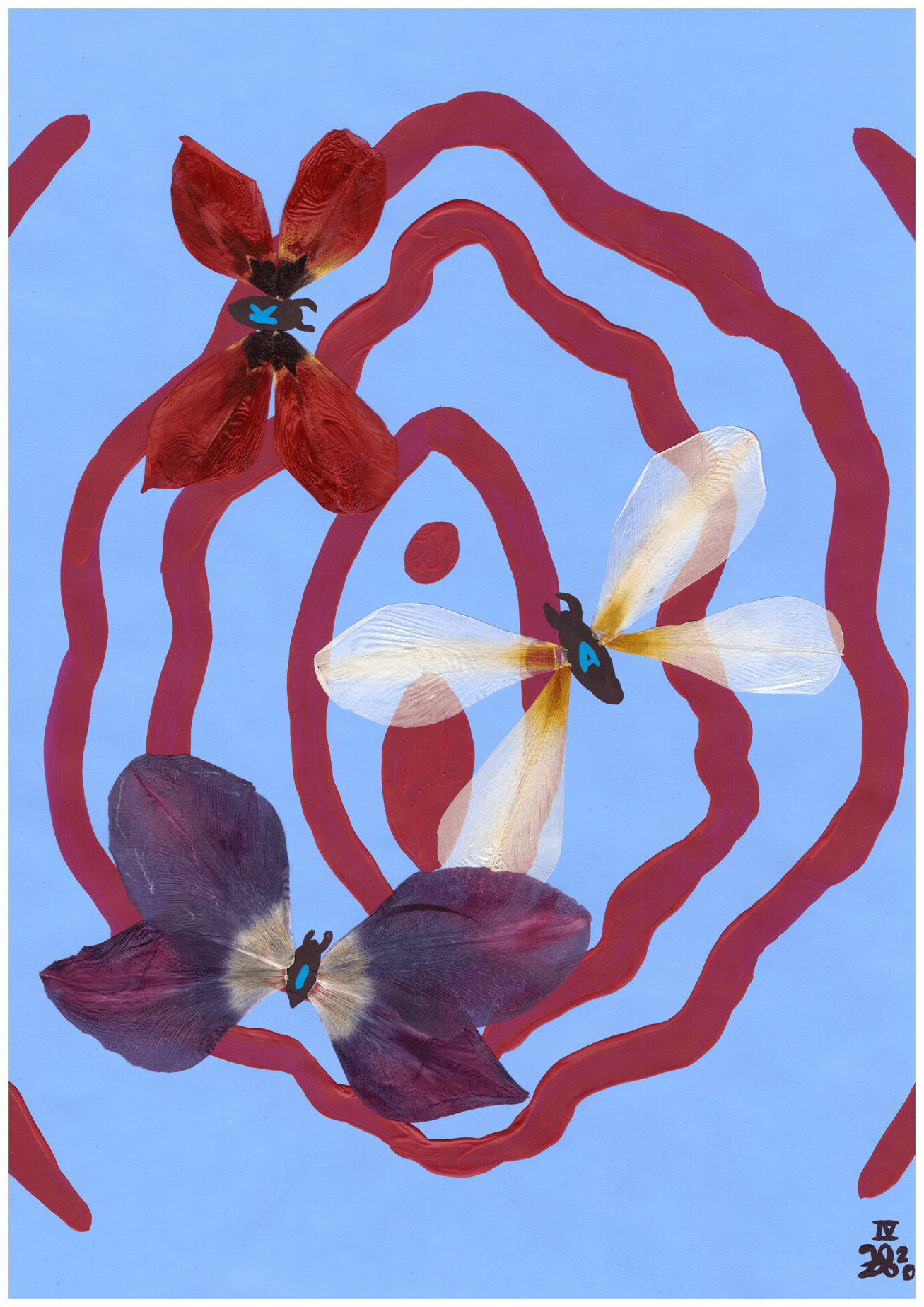 Na, was ist hier wohl zu sehen, wenn man genau hinschaut ? schmetterlinge kado images acrylmalerei