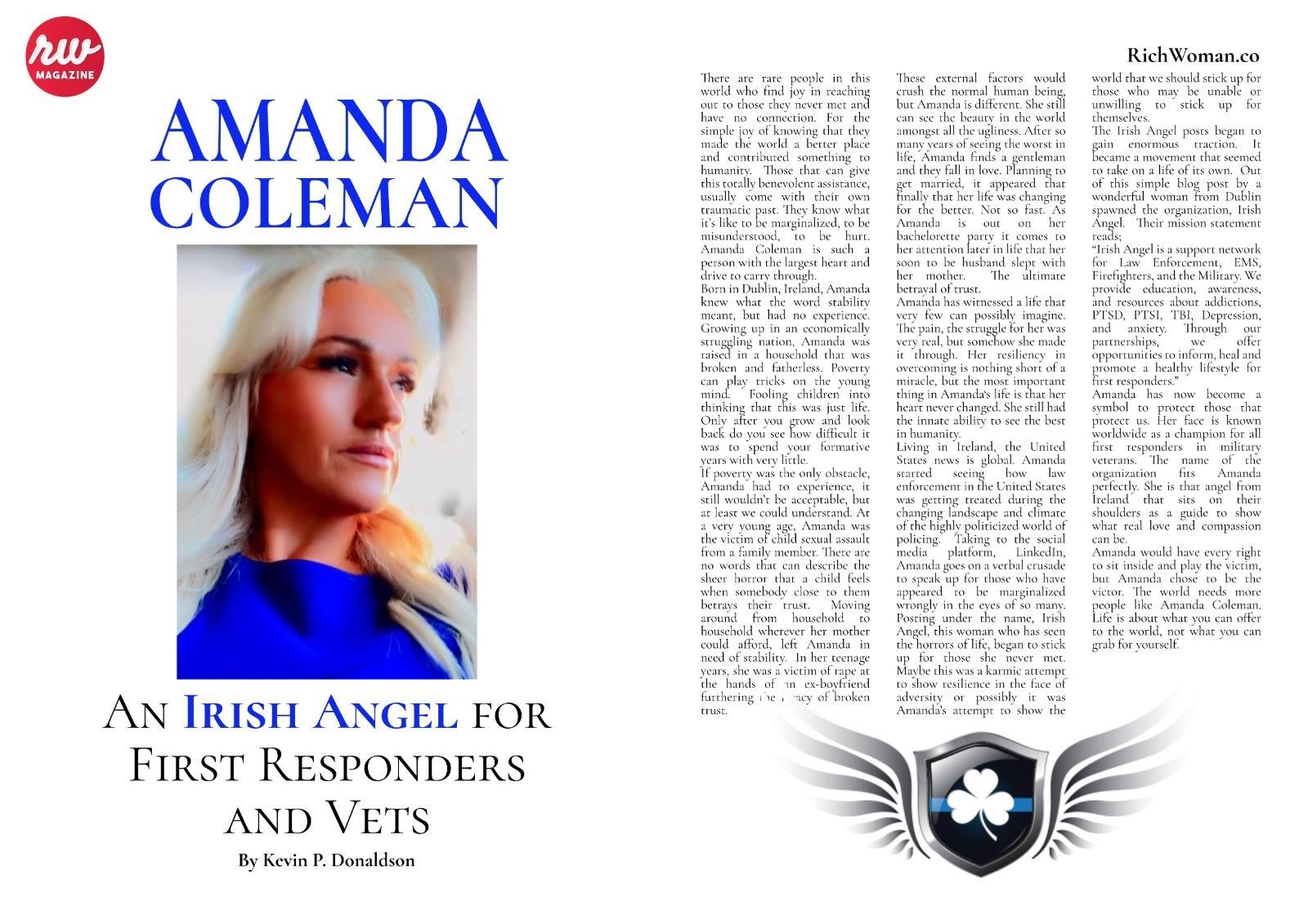 Kevin P. Donaldson, Amanda Coleman, Irish Angel