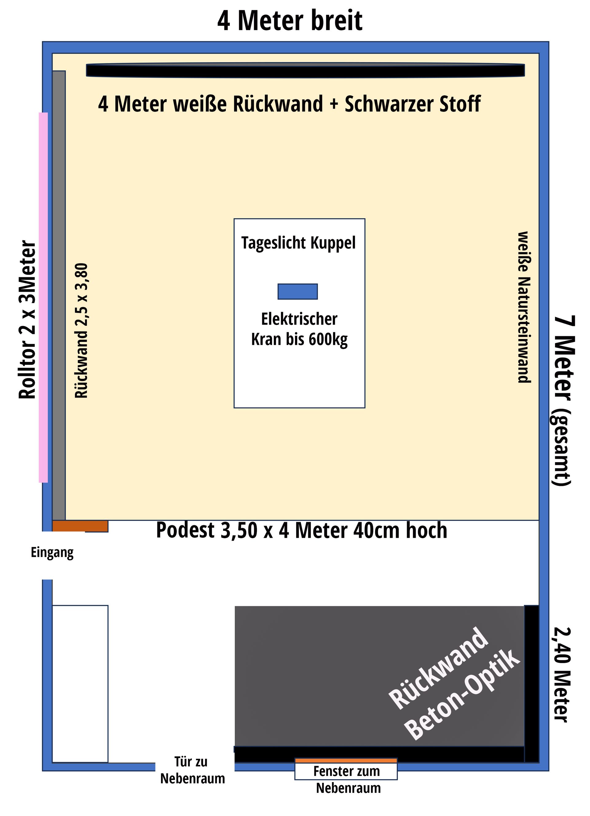 Fotostudio Grundriss