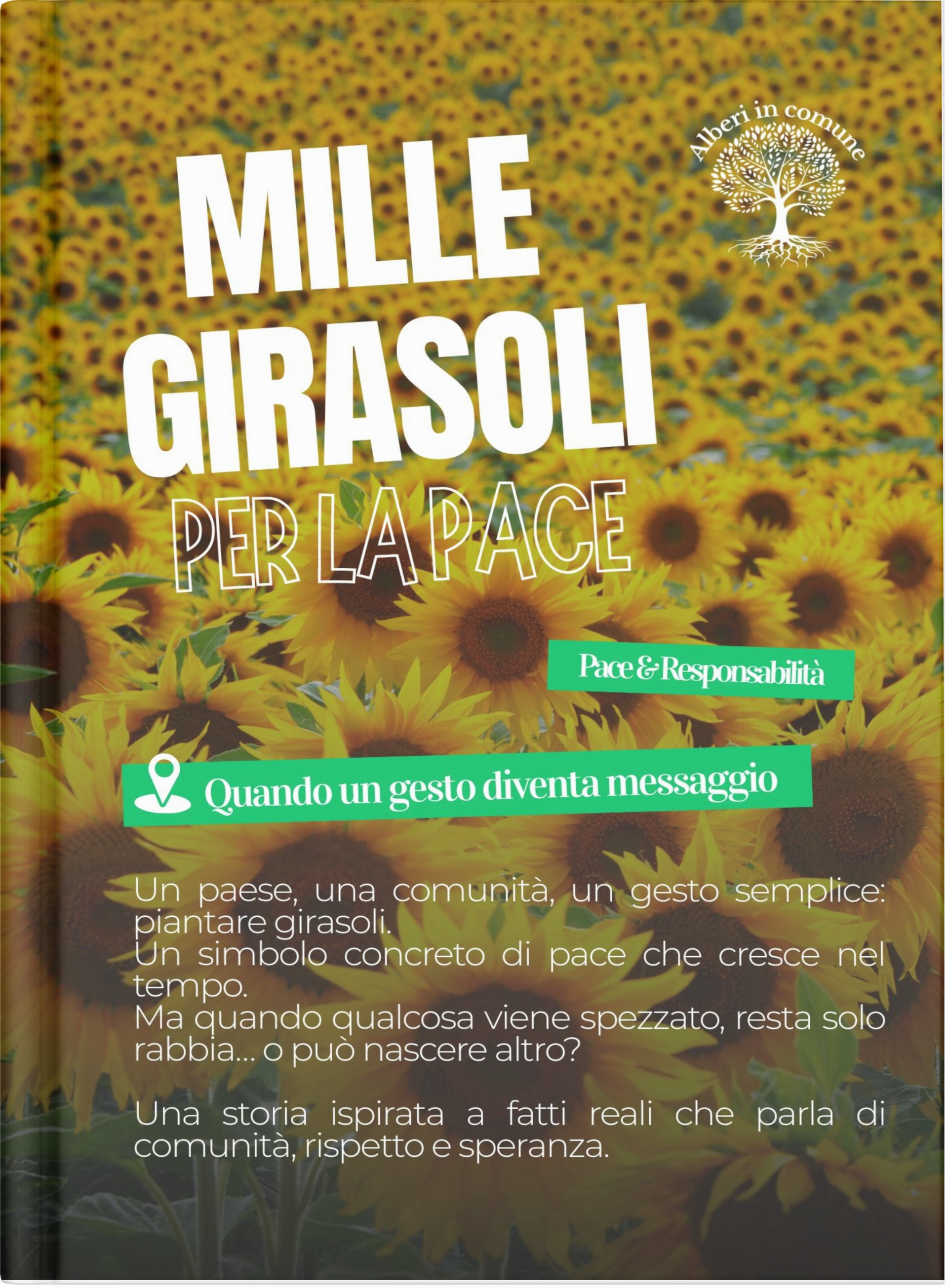 mock up libro mille girasoli per la pace