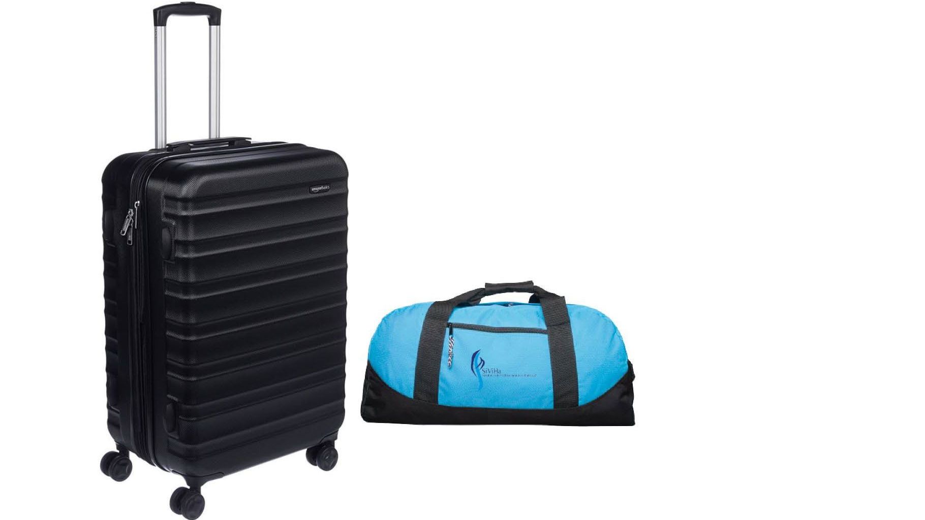 Koffer als Zubehör des Alterssimulationsanzuges