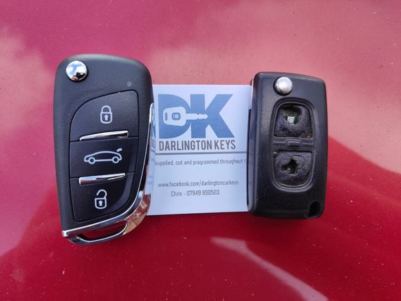 Darlington Keys Past Work - new key for Range Rover