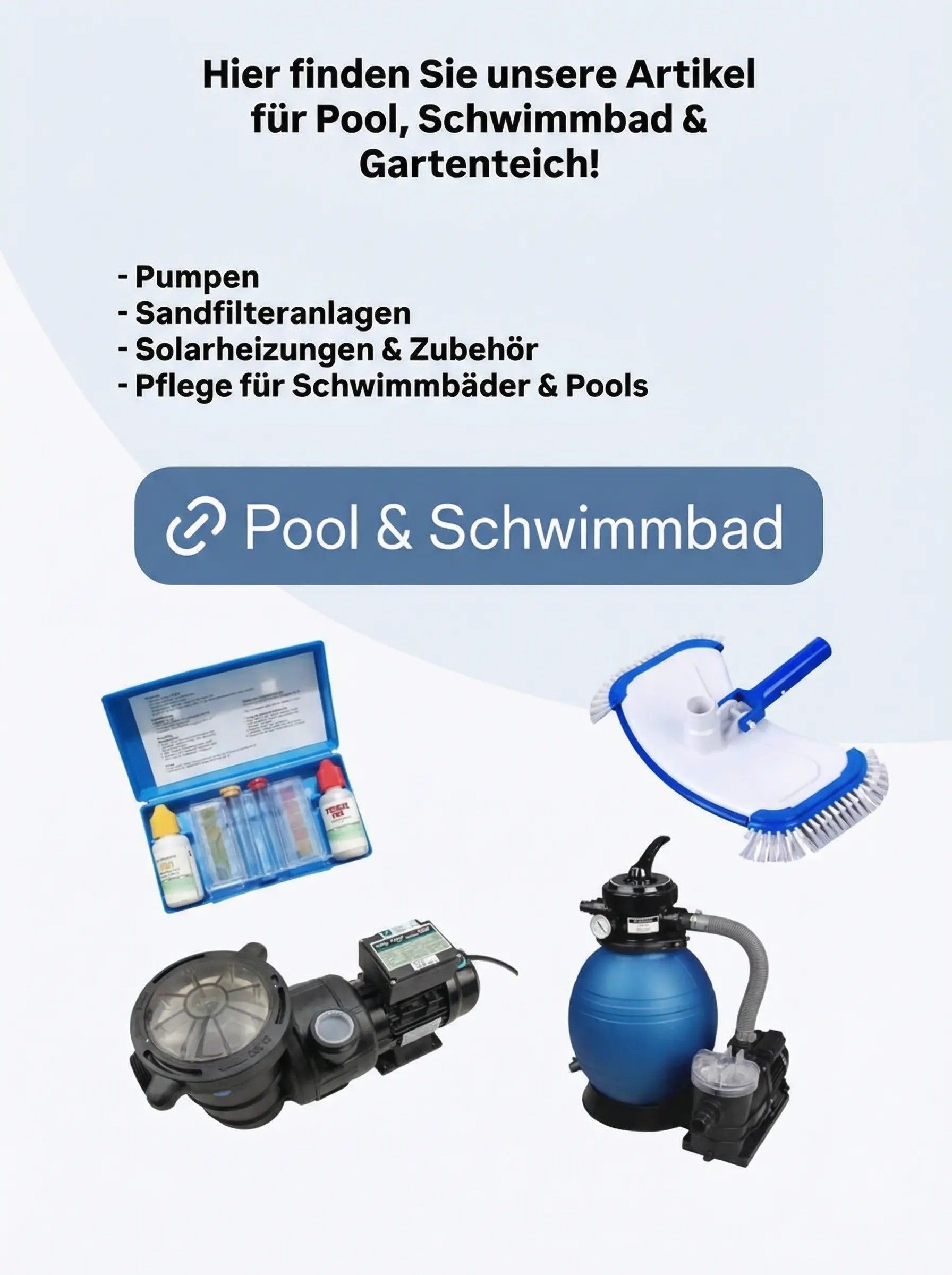 Sandfilter, Pumpen & Solarheizungen Sandfilter, Pumpen & Solarheizungen