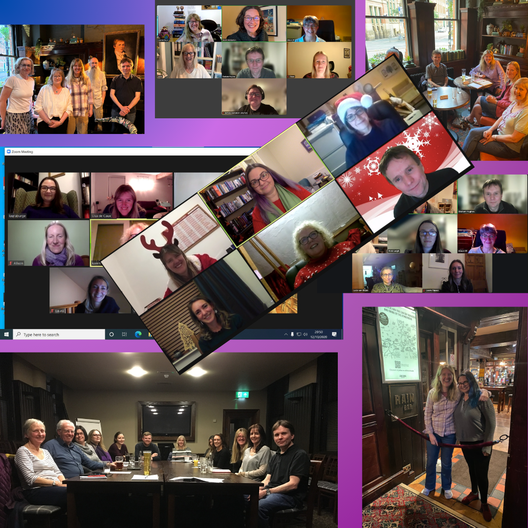 Screenshots and IRL photos of the CIEP Manchester local group