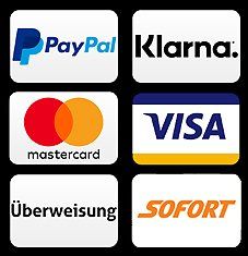 Zahlungsarten PayPal Kreditkarte im Skateboard Shop