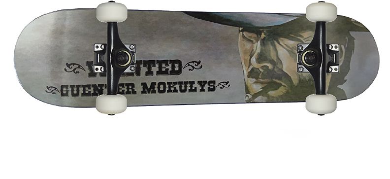 Mokulys Wanted Freestyle Skateboard Komplettboard 7.5