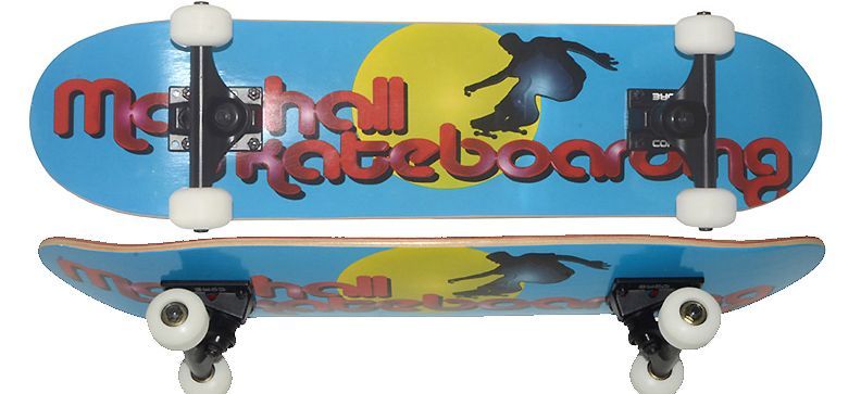 Skateboard Marshall-Logo 7.75