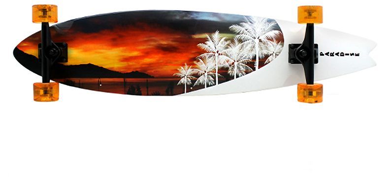 Paradise Longboard White Sunset Fishtail