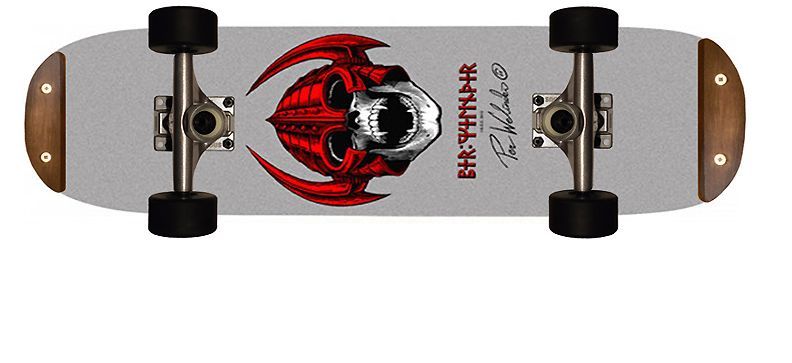 Per Welinder Grau 7.5 Freestyle Komplett Skateboard