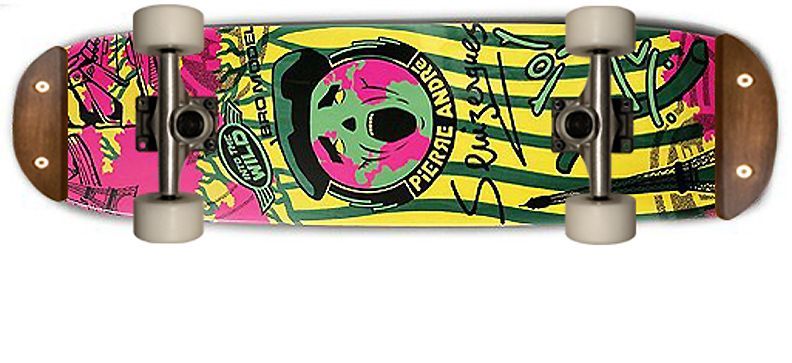 Pierre André Freestyle Skateboard Komplettboard 7.5 white Wheels