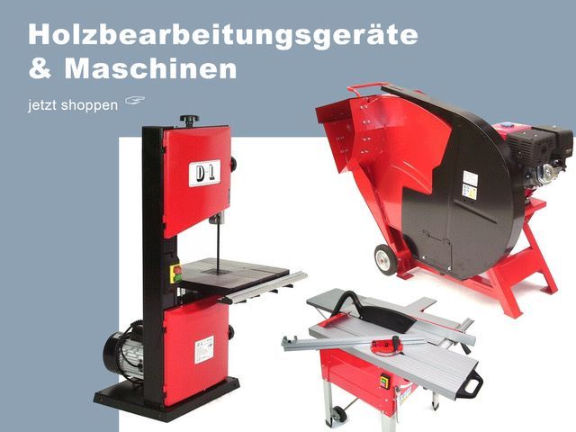 Hier finden Sie Wippsägen, Holzspalter, Bandsägen etc. Bandsägen, Wippsägen, Formatkreissägen etc.