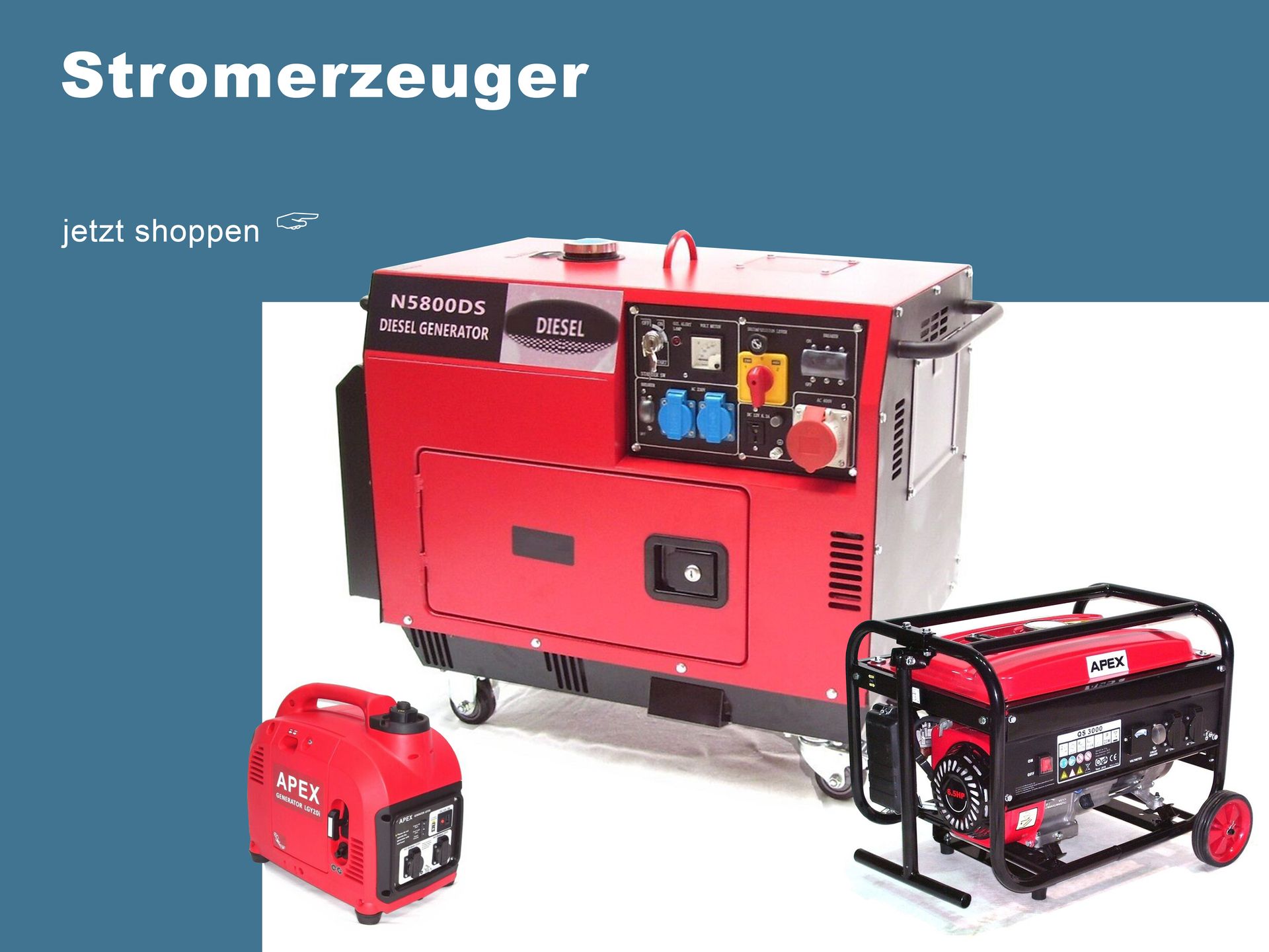 Hier finden Sie Stromerzeuger und Generatoren Stromerzeuger Generatoren