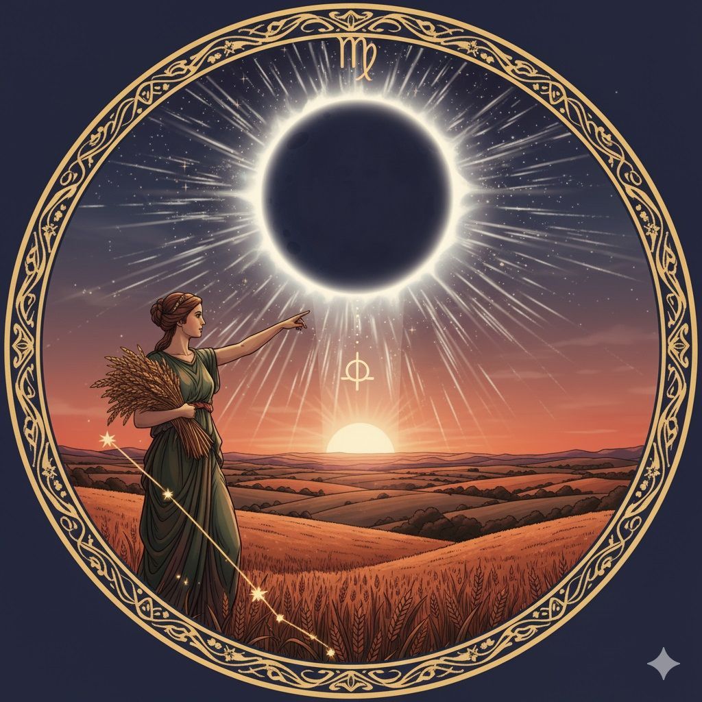 Neumond & Sonnenfinsternis in der Jungfrau Neumond & Sonnenfinsternis in der Jungfrau