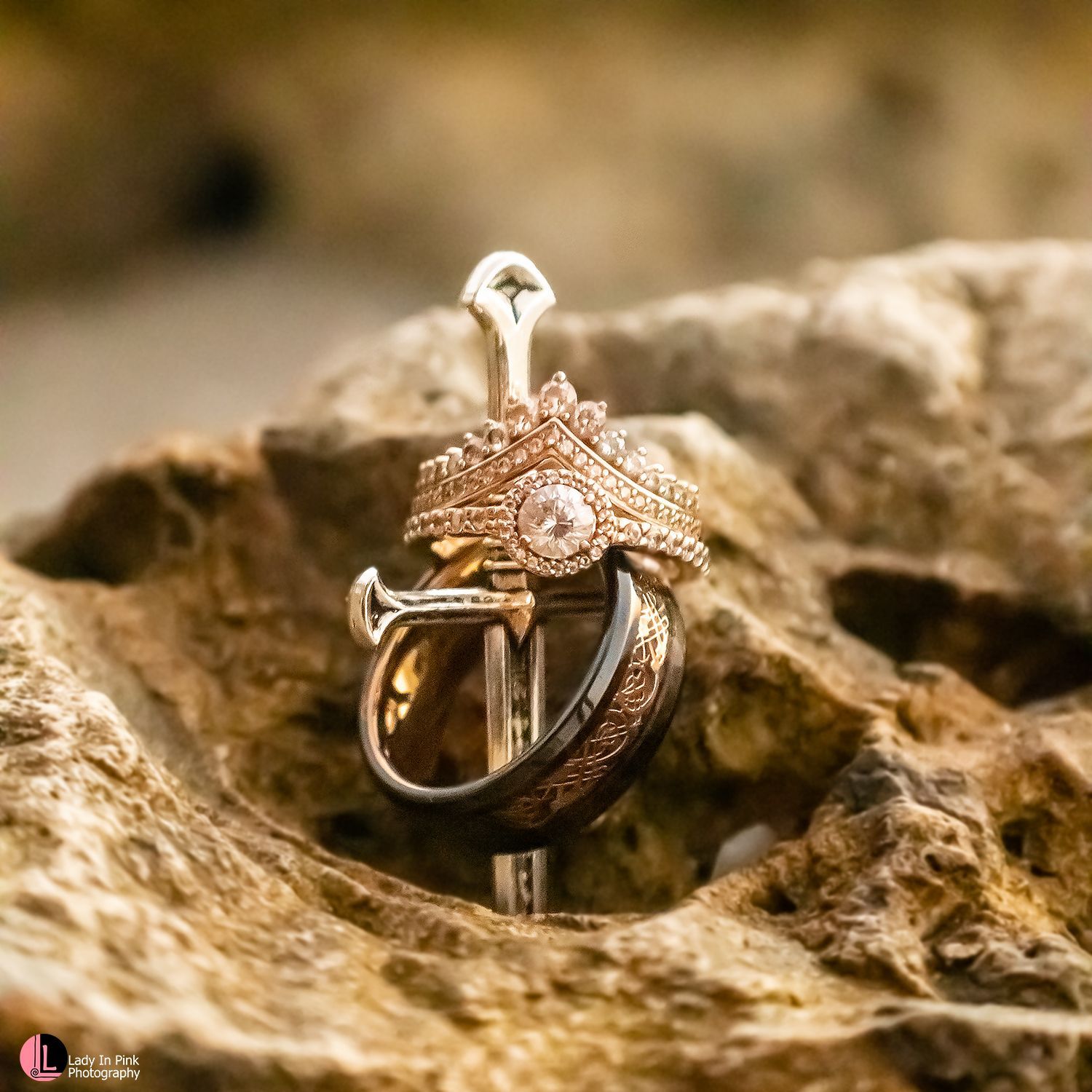 King Arthur and the Round Table themed wedding. Sword in the Stone. Eternal Love. The Ring the is the Symbol of ever lasting Love. Lady in Pink Photography. Fort Myers Beach.