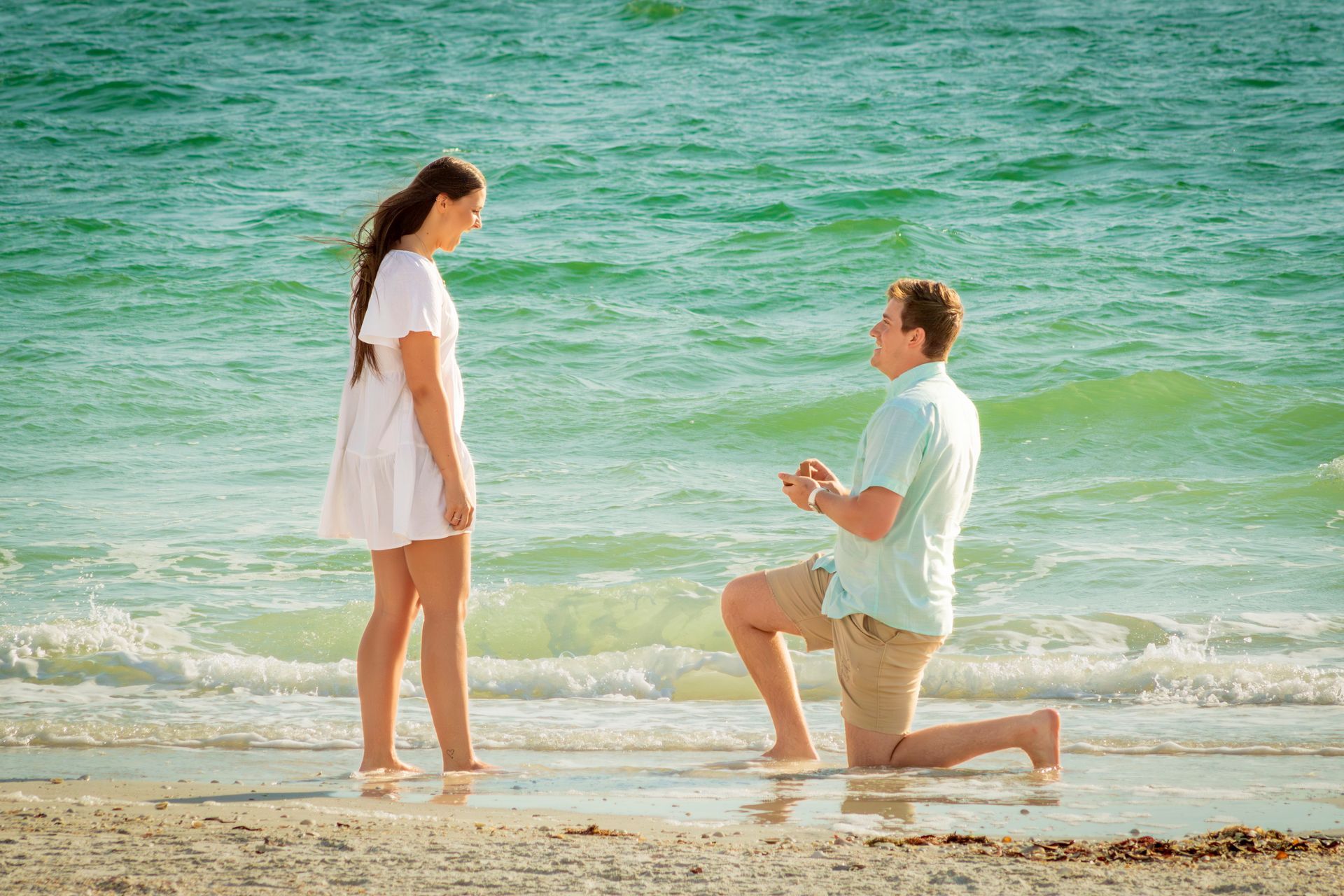 Surprise Proposal on Lovers Key Beach Surprise beach proposal on Lovers Key Beach Florida.  Lady in Pink Photography helped plan the proposal.