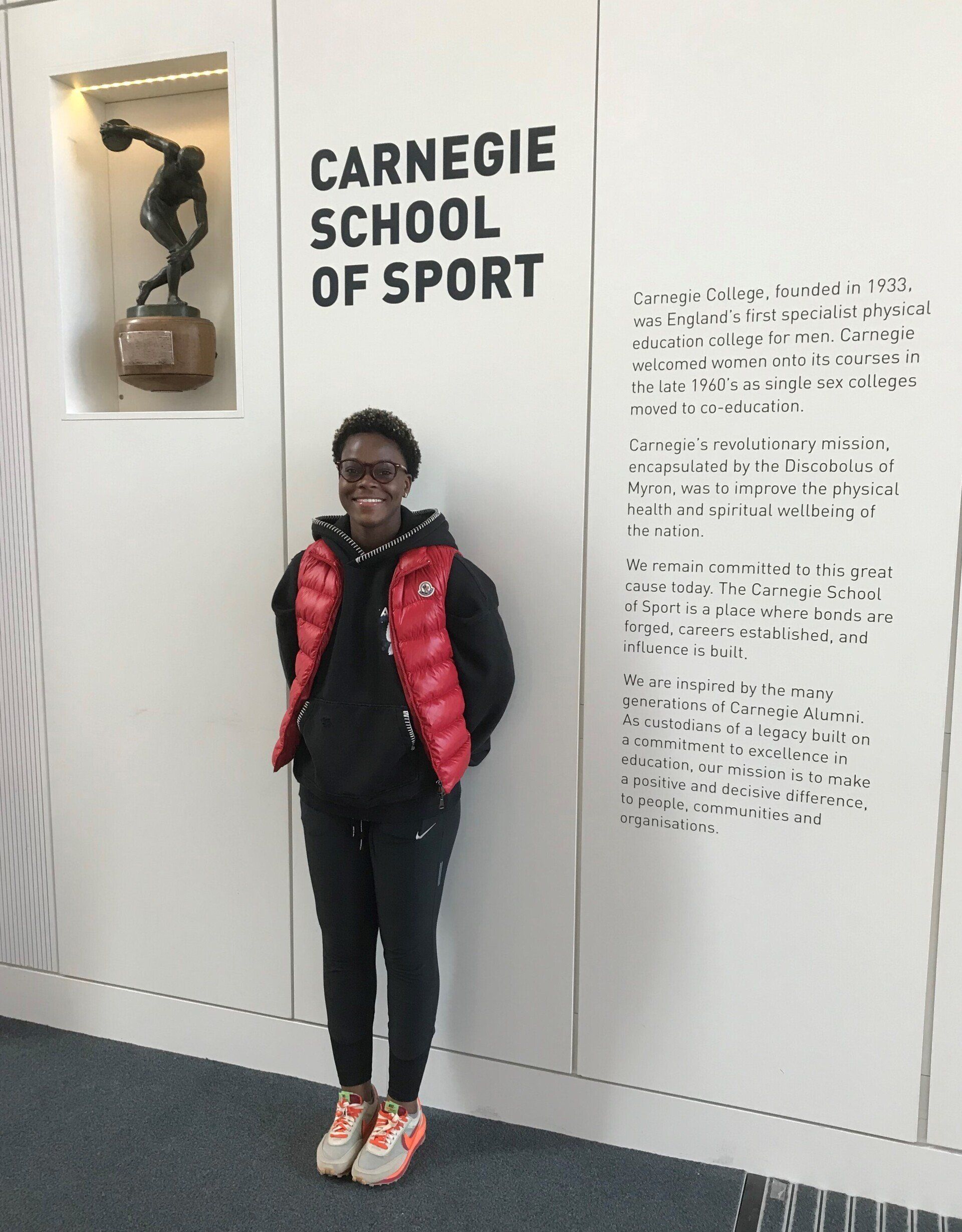 Fatimah and the history of Leeds Carnegie School of Sport