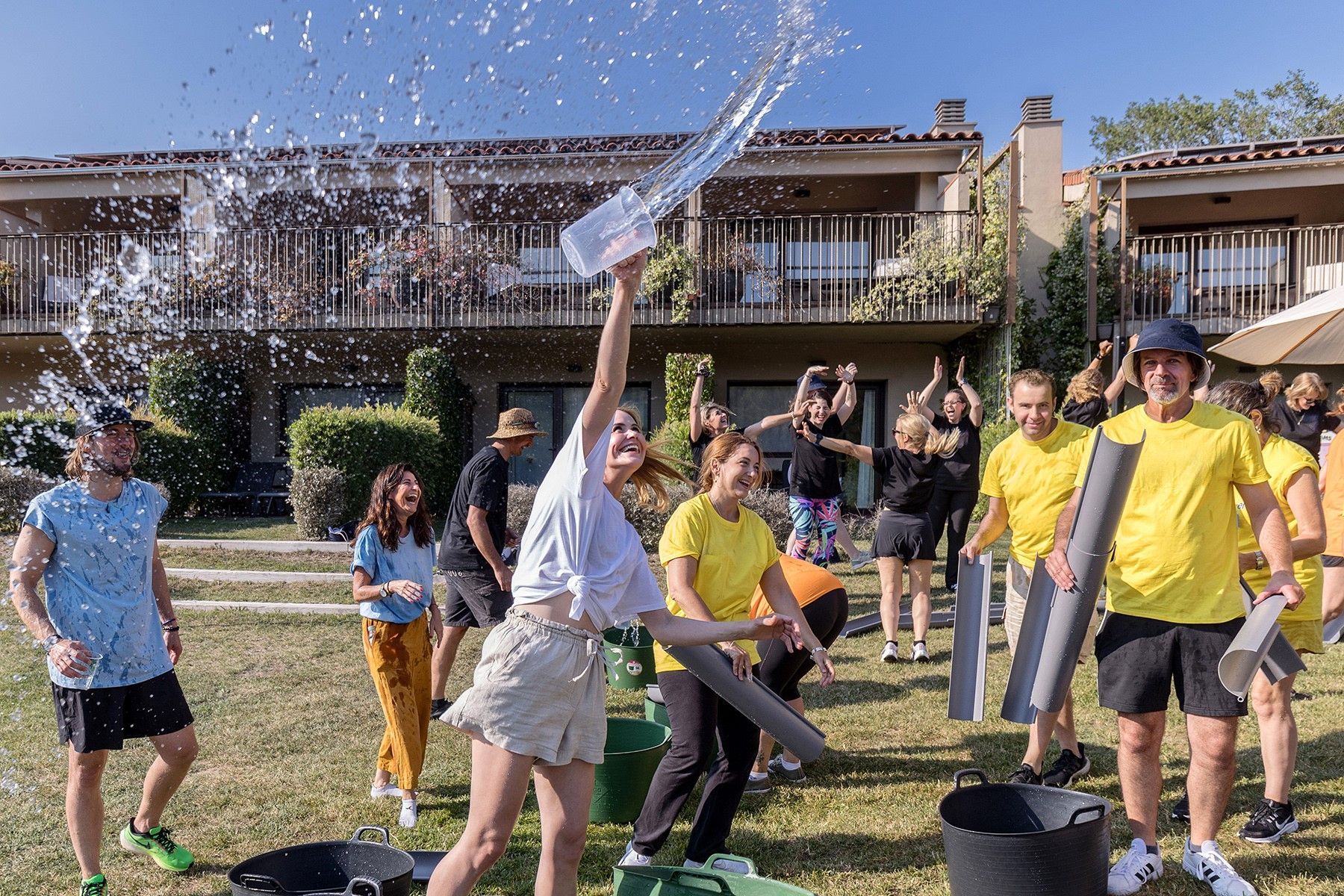 Una actividad en la que se utilizaron elementos reciclados y sostenibles