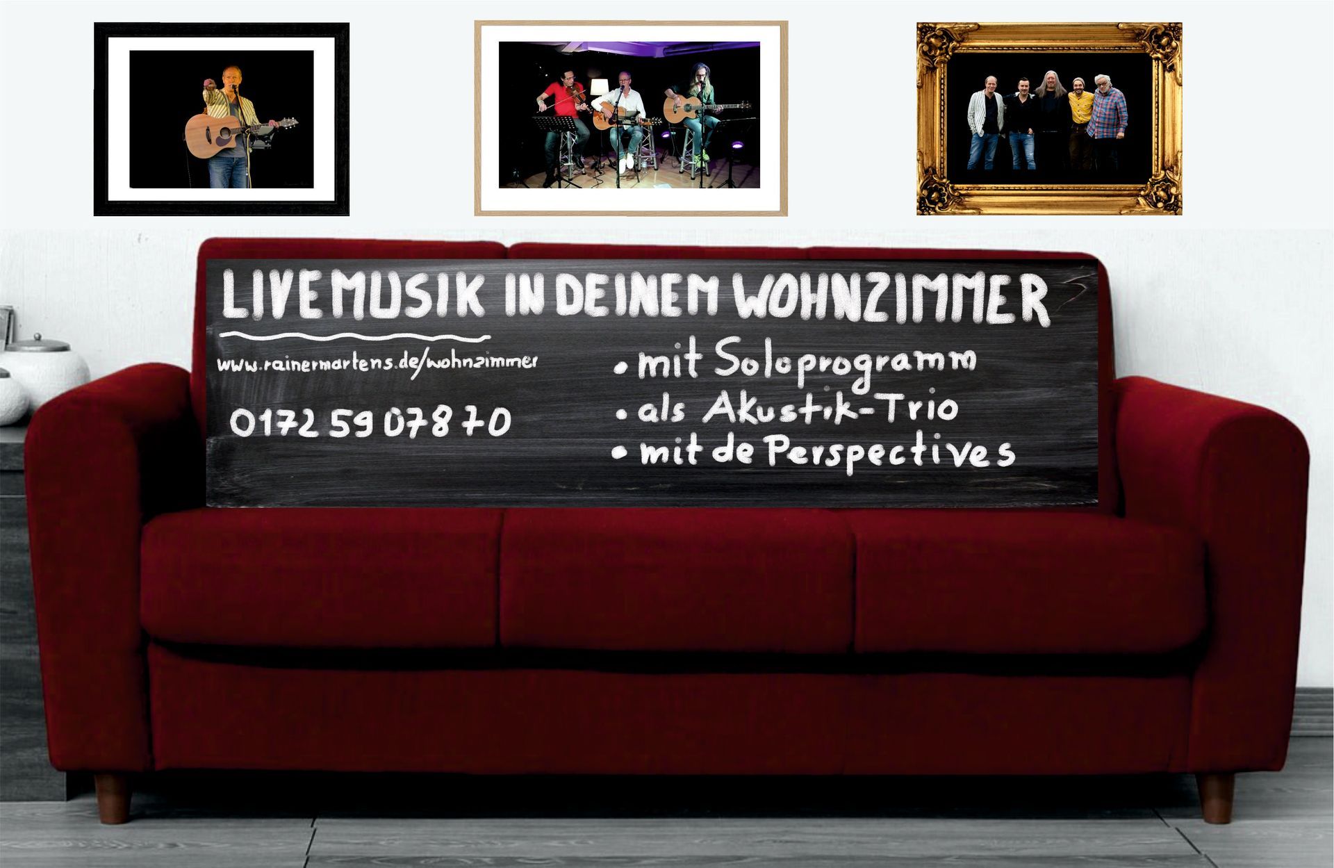 Wohnzimmerkonzert Wohnzimmerkonzert mit Rainer Martens