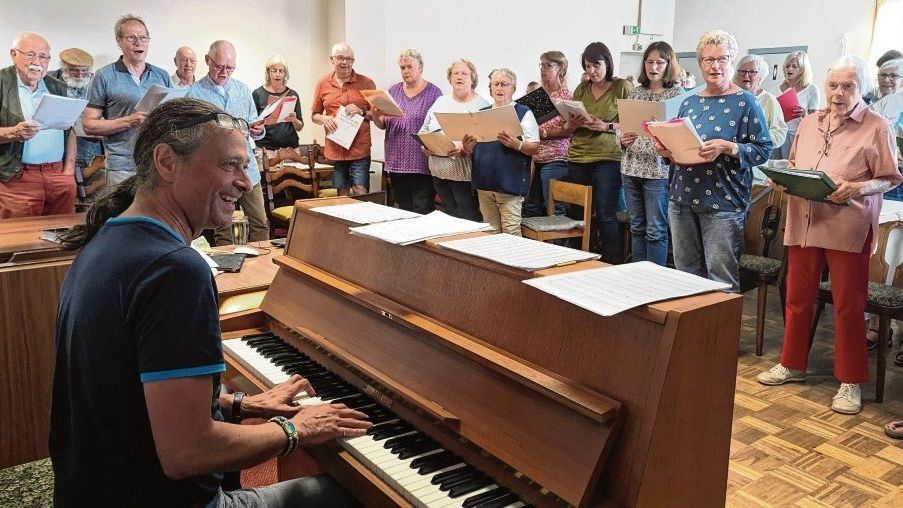 Probe vom Chor  Der Chor