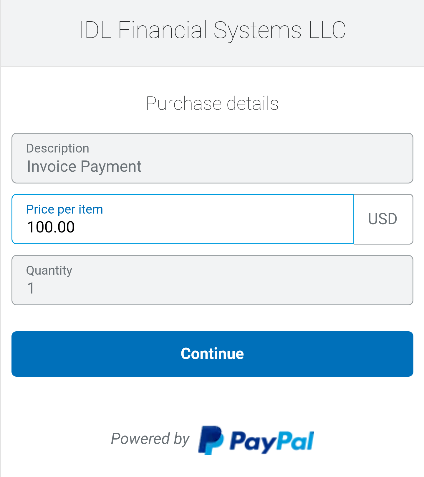 Enter Payment Amount