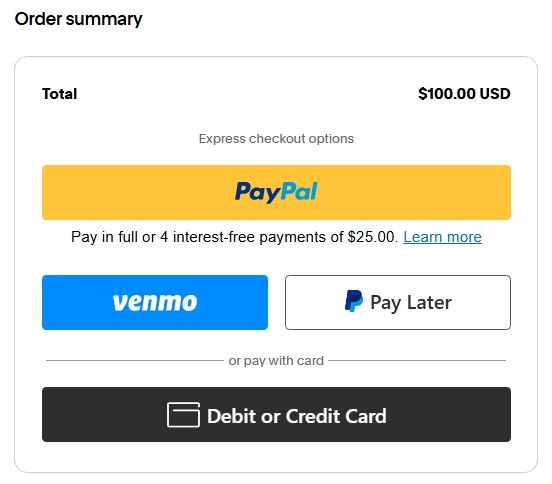 Pay with Your PayPal Account