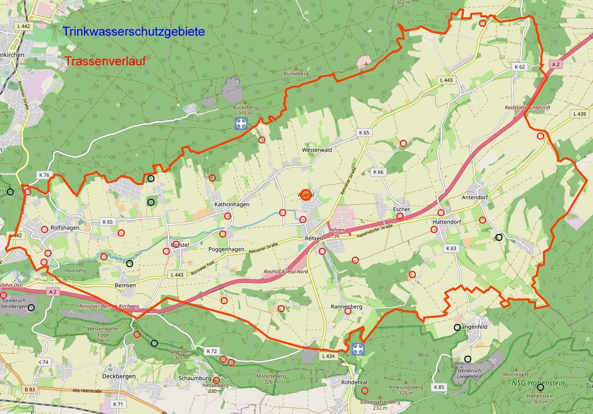Interaktive Karte des Auetals