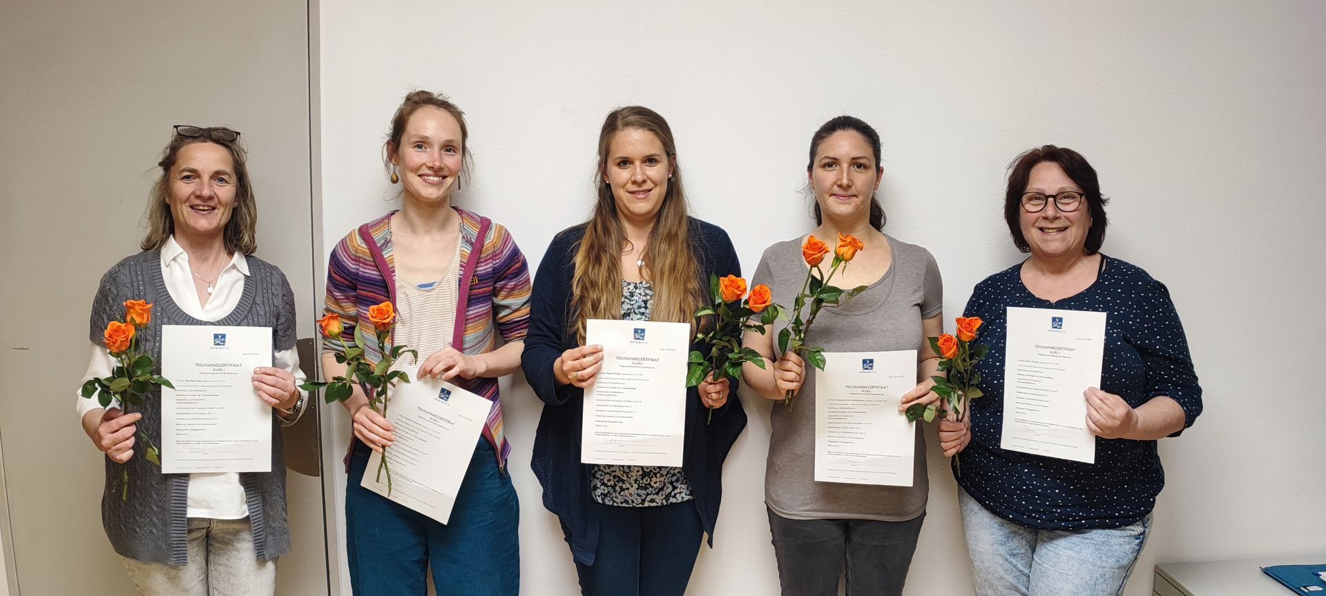 Die Kursteilnehmer der Qualifizierung