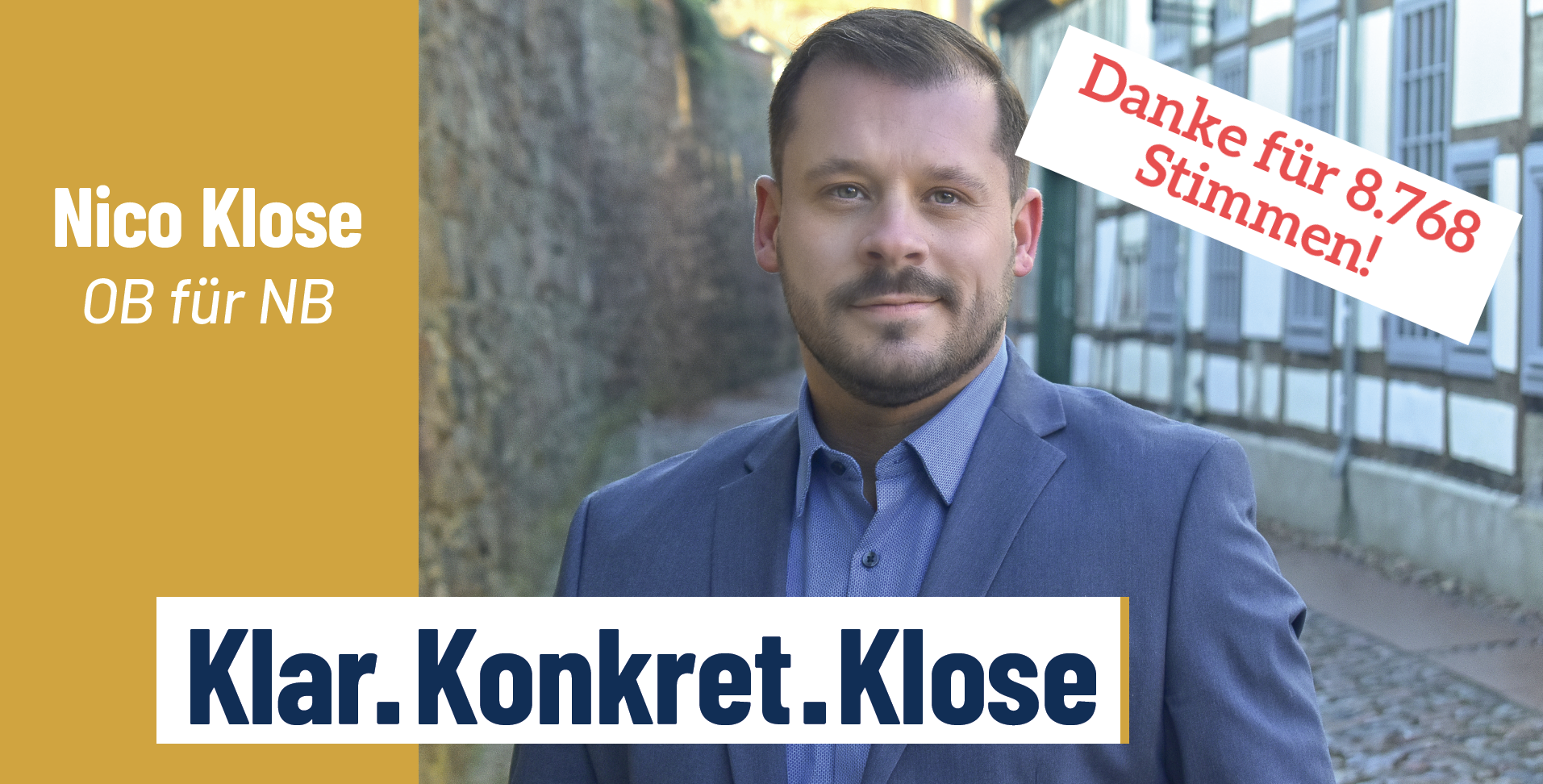 Nico Klose Nico Klose | Oberbürgermeisterwahl Neubrandenburg 11.05.2025
