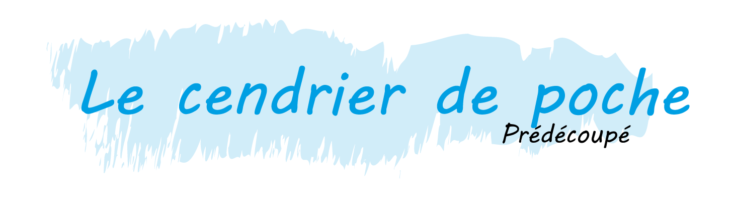 Titre visuel du produit cendrier de poche prédécoupé, support de communication écologique proposé par TPP