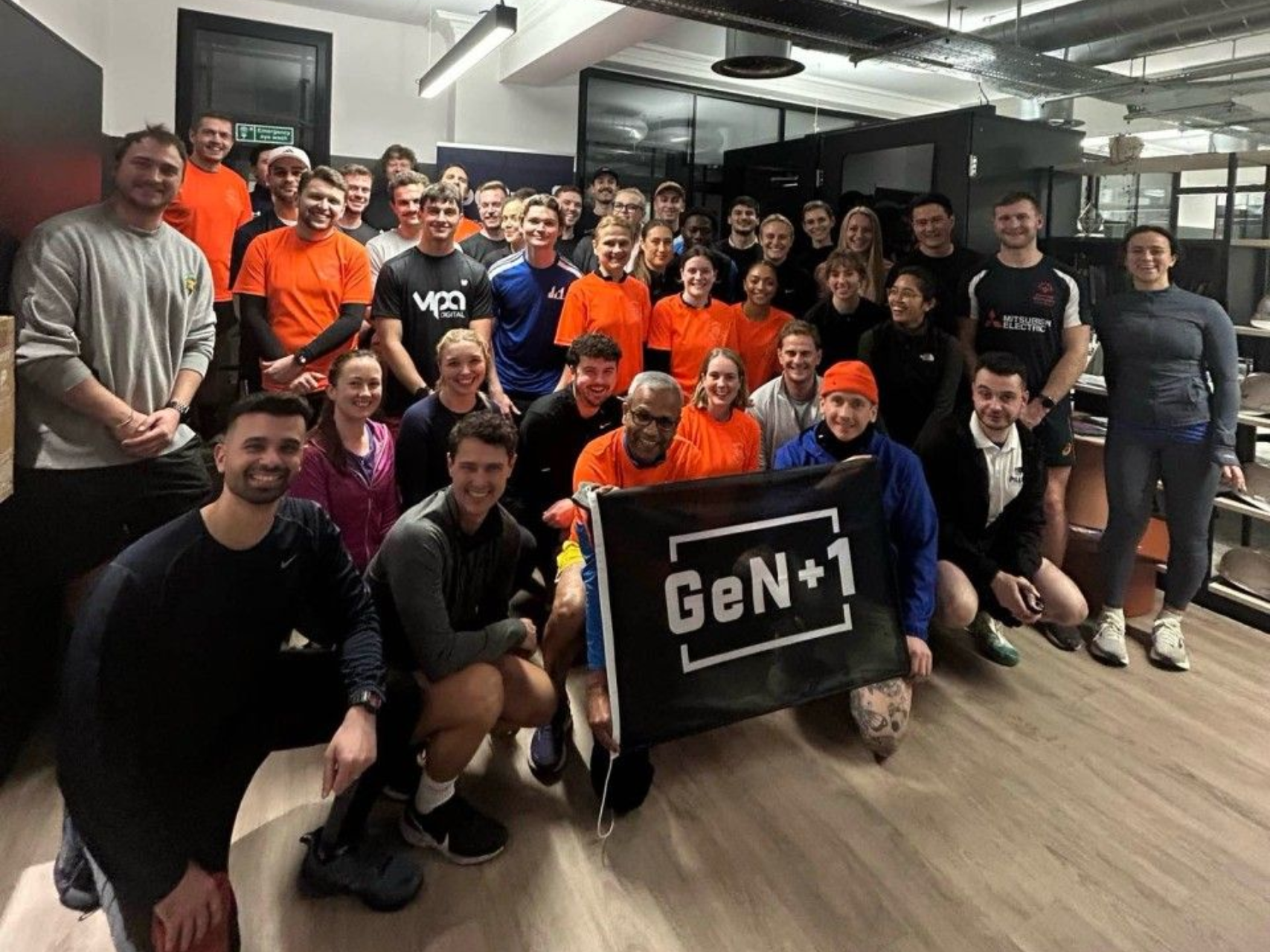 DCL structural and civil engineers at the first London GeN+1 Run Club event of 2026.