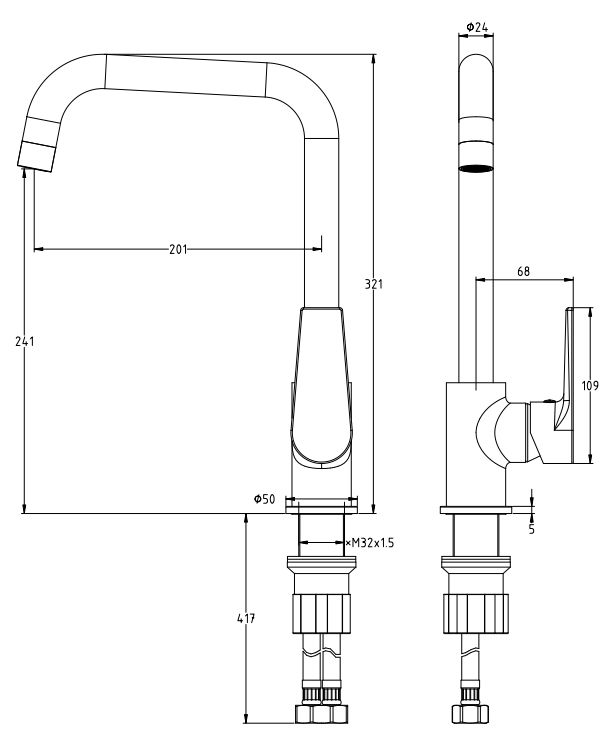 S2-1140 Line Drawing