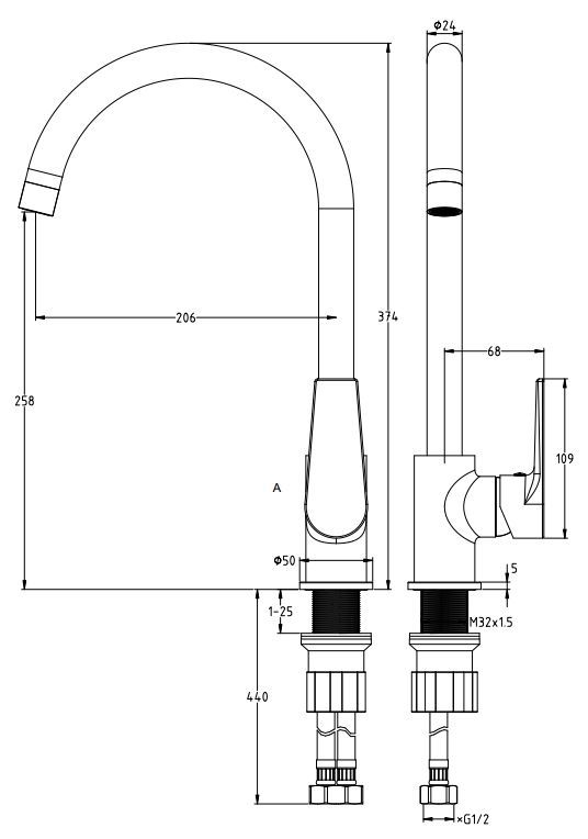S2-1141 Line Drawing