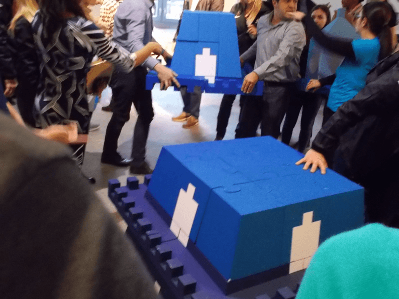 Teambulding 3D Puzzle Firmenlogo Wunschmotiv