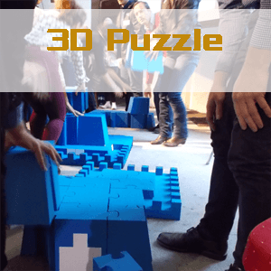 Rahmenprogramm Tagung viele Mitarbeiter 3D Puzzle