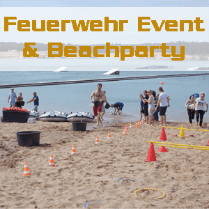 Programm Location Feuerwehr Event mit Beachparty Brandenburg