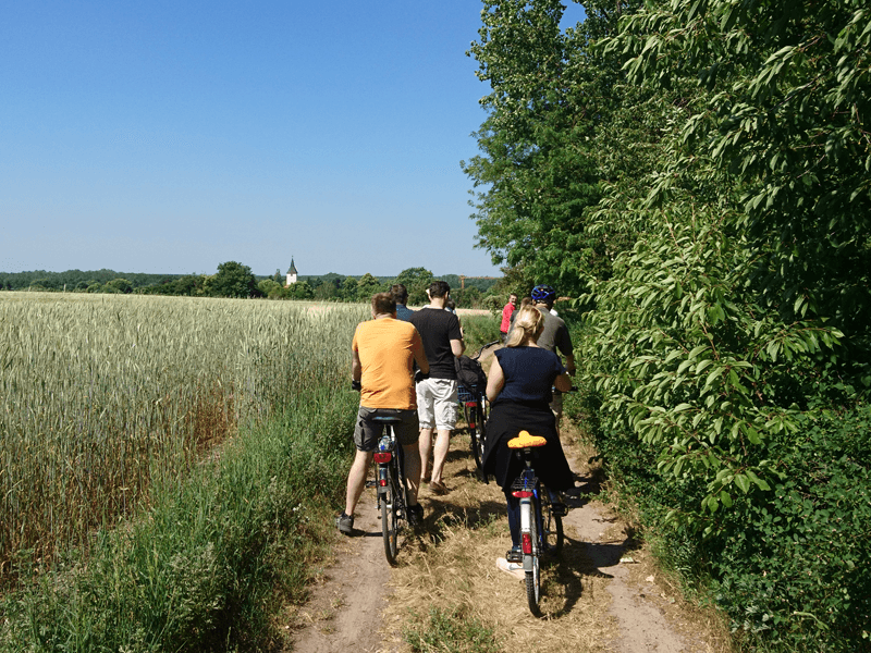Firmenausflug Wiege der Raumfahrt Fahrradtour Brandenburg