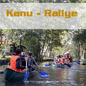 Betriebsausflug für viele Mitarbeiter Kanu Rallye im Spreewald