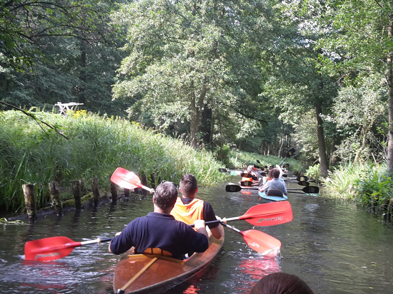 Teamevent Kanu und Fahrrad Tour Spreewald
